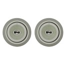 ミワ PSLA(DA)シリンダー　2ヶ同一 シルバー色 キー5本付 蓄光