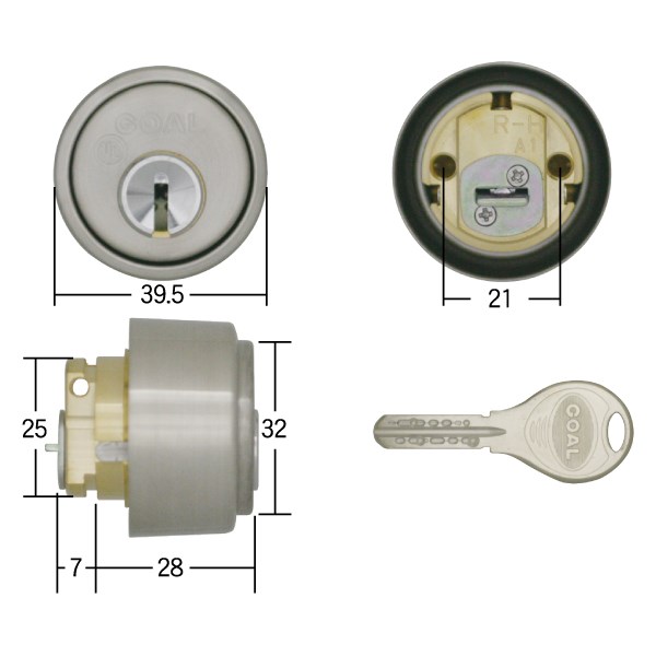 カギと錠前の卸売センター / ゴール V18 LX5シリンダー 2ヶ同一 #11色